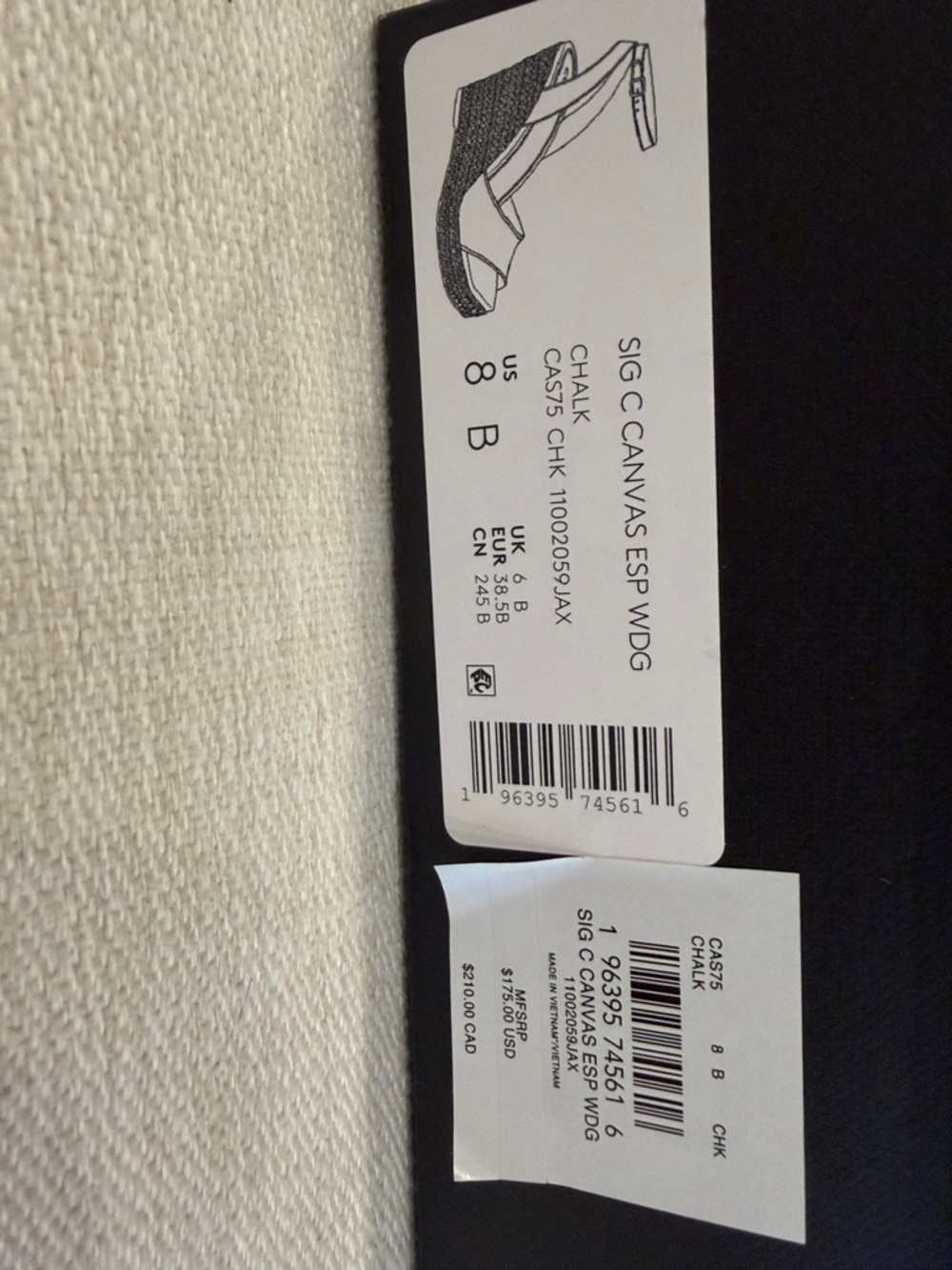 Coach Cream Espadrille Wedge Sandals with Ankle Strap - Picture 5 of 10